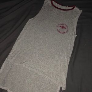 Sleeveless earthbound tank top